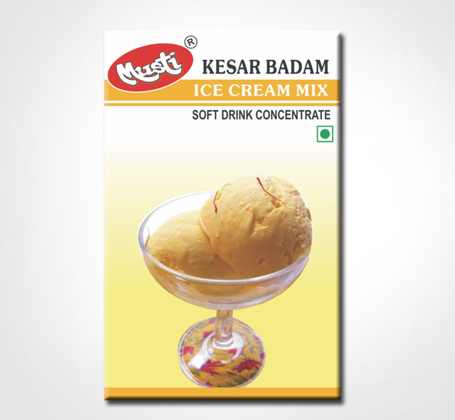 Kesar Badam Ice cream mix